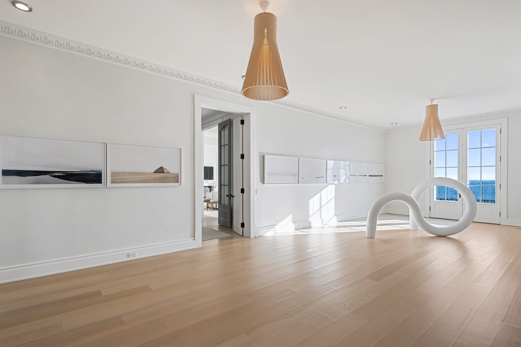 Gallery interior of an estate in Fairfield, Connecticut